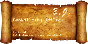 Benkóczky Jázon névjegykártya